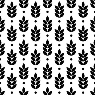 Sorunsuz vektör arka plan dekoratif yaprakları ile. Yazdırın. Kumaş tasarımı, duvar kağıdı.