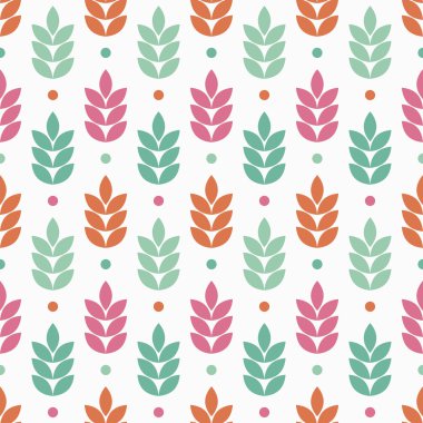 Sorunsuz vektör arka plan dekoratif yaprakları ile. Yazdırın. Kumaş tasarımı, duvar kağıdı.