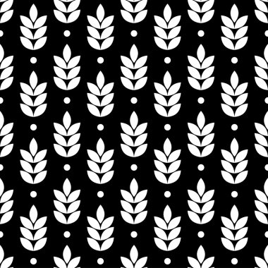 Sorunsuz vektör arka plan dekoratif yaprakları ile. Yazdırın. Kumaş tasarımı, duvar kağıdı.