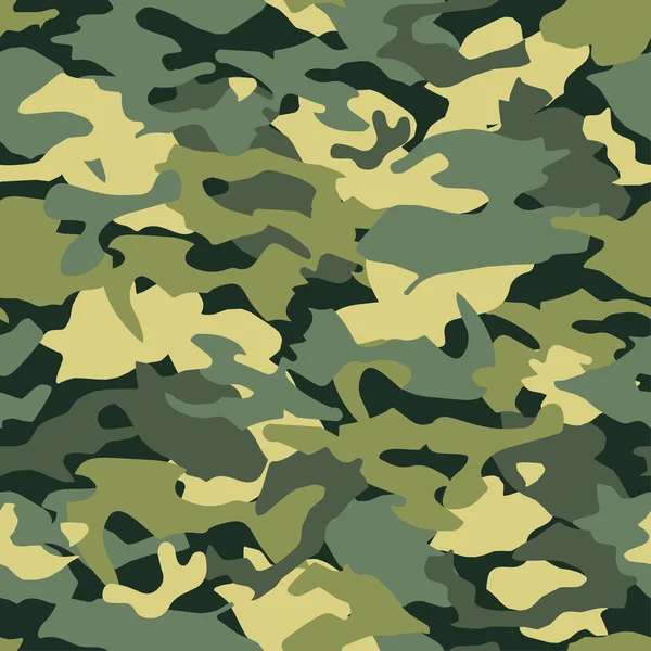 Seamless vector camouflage pattern. Print. Repeating background. Cloth design, wallpaper. — Stock Vector