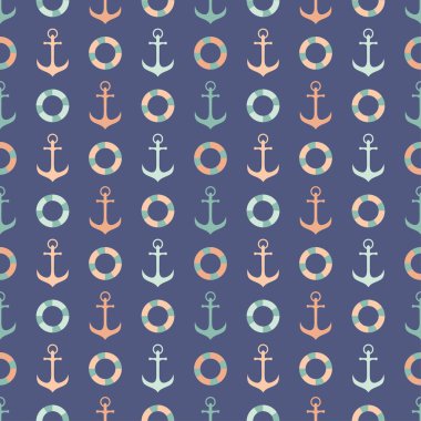 Çapalarla dikişsiz vektör deseni. Yazdırma. Arka planı tekrarlıyorum. Kumaş tasarımı, duvar kağıdı.