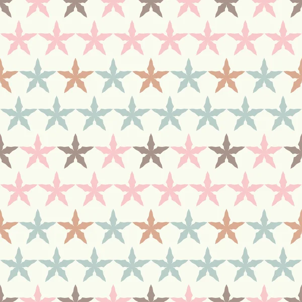 Seamless vector background with decorative stars. Print. Cloth design, wallpaper. — Stock Vector