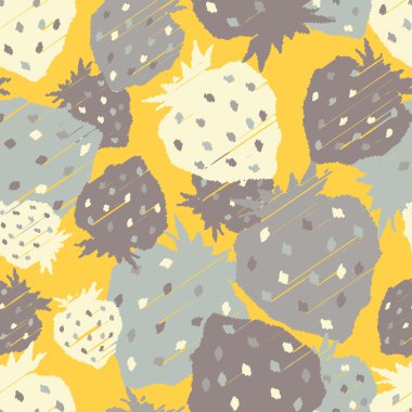 Dekoratif çilek ile Seamless modeli. Meyve. Yazdırın. Yinelenen arka plan. Kumaş tasarımı, duvar kağıdı.