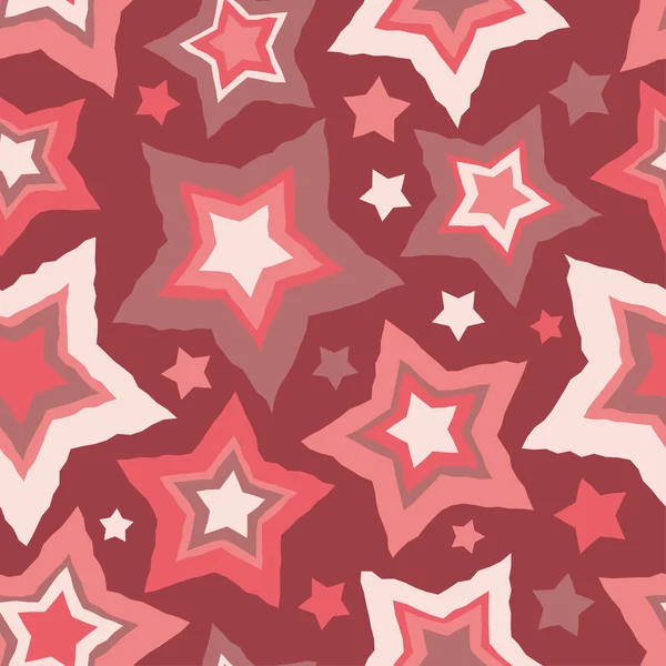 Seamless vector background with decorative stars. Print. Cloth design, wallpaper. — Stock Vector