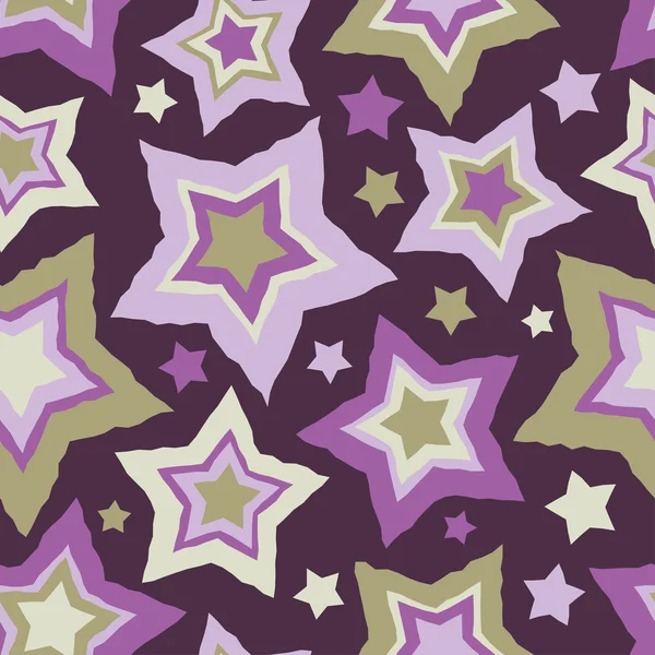 Fondo de vector sin costuras con estrellas decorativas. Impresión. Diseño de tela, papel pintado . — Vector de stock