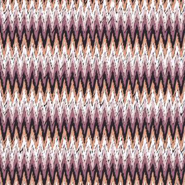 Etnik boho Dikişsiz zikzak desen. Yazdırın. Kumaş tasarımı, duvar kağıdı.