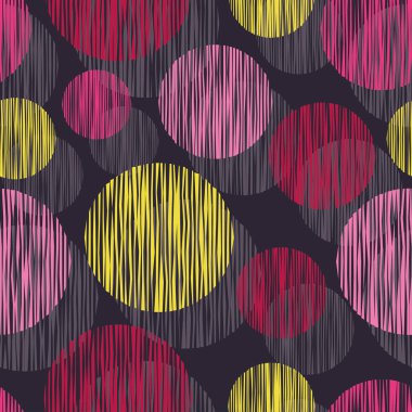 Sorunsuz vektör arka plan dekoratif daireler ile. Yazdırın. Kumaş tasarımı, duvar kağıdı.