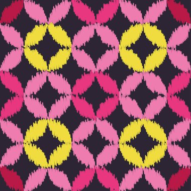 Etnik boho seamless modeli. Ikat. Yazdırın. Yinelenen arka plan. Kumaş tasarımı, duvar kağıdı.