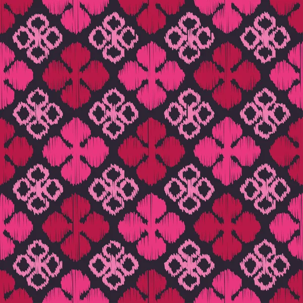 Patrón étnico boho sin costuras. Ikat. Impresión. Repetir antecedentes. Diseño de tela, papel pintado . — Vector de stock