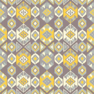 Etnik boho seamless modeli. Ikat. Yazdırın. Yinelenen arka plan. Kumaş tasarımı, duvar kağıdı.
