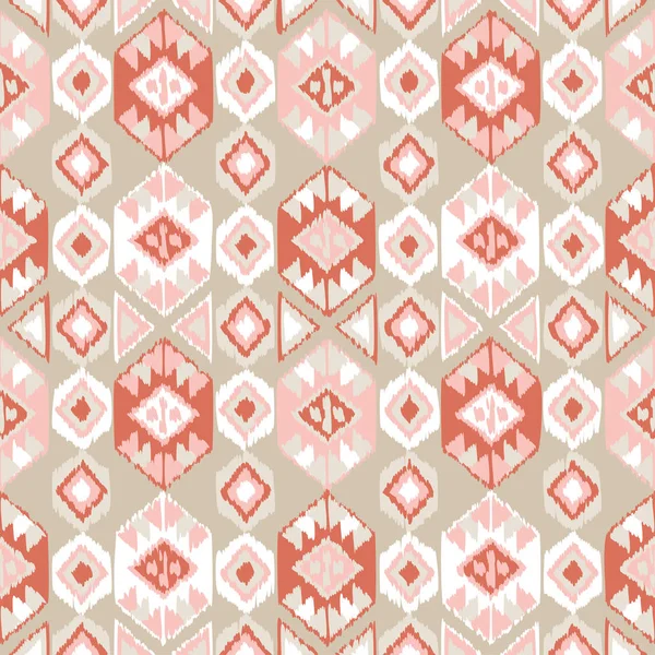 Padrão sem costura boho étnico. Ikat. Imprimir. Repetindo fundo. Design de pano, papel de parede . — Vetor de Stock