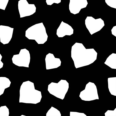 Sorunsuz vektör arka plan dekoratif yürekleri. Yazdırın. Kumaş tasarımı, duvar kağıdı.
