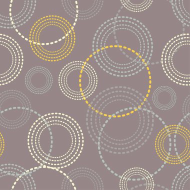 Sorunsuz vektör dekoratif arka plan ile noktalı Yüzüklerin. Yazdırın. Kumaş tasarımı, duvar kağıdı.