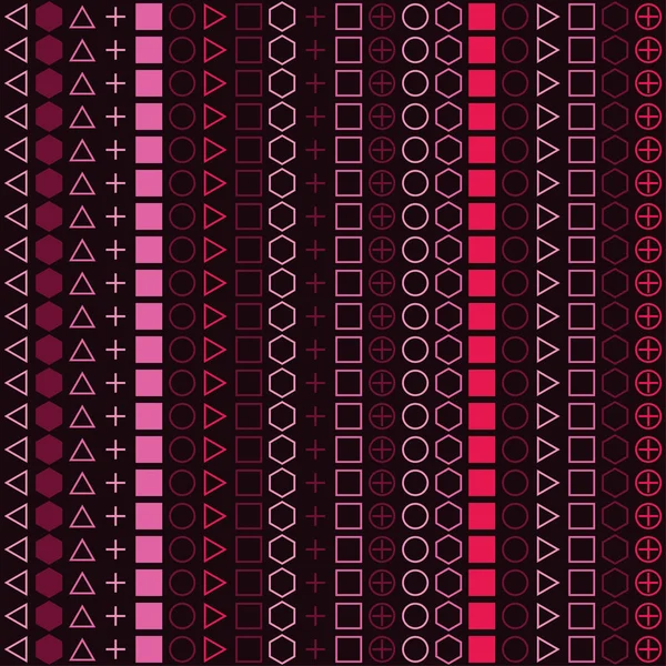 Naadloze vector achtergrond met abstracte geometrische patroon. Afdrukken. Herhalende achtergrond. Doek ontwerp, behang. — Stockvector