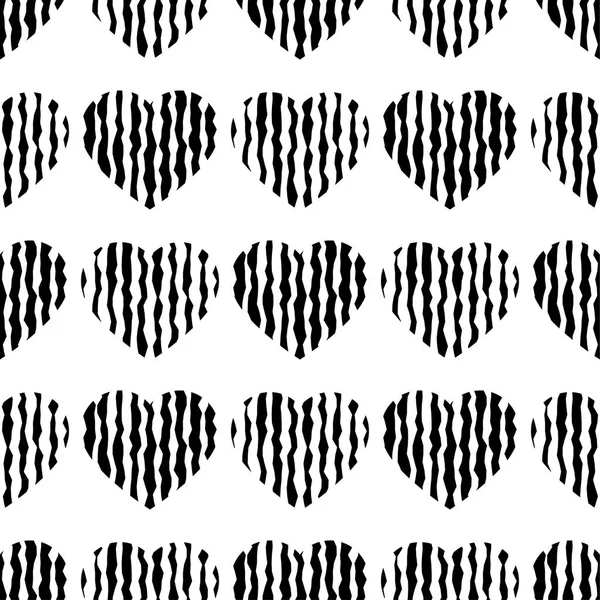 Bezszwowe tło dekoracyjne sercem. Drukowanie. Projektowania tkaniny, Tapety. — Wektor stockowy