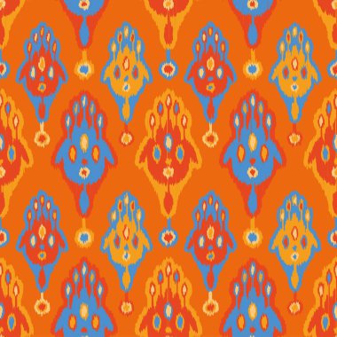 Etnik boho kusursuz desen. Yazdır. arka plan tekrarlanıyor. Kumaş tasarımı, duvar kağıdı.