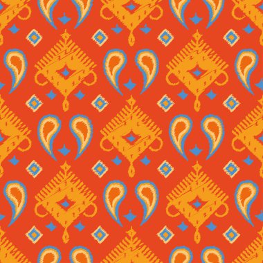 Etnik boho kusursuz desen. Yazdır. arka plan tekrarlanıyor. Kumaş tasarımı, duvar kağıdı.