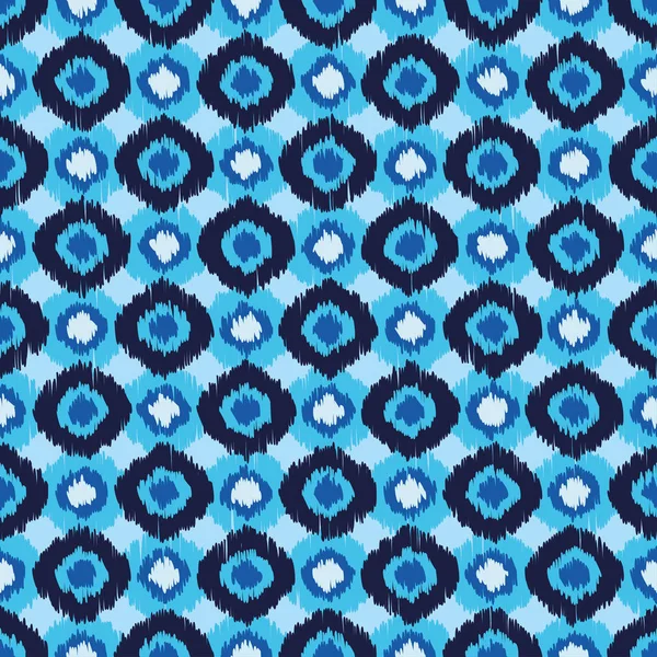 Modèle sans couture boho ethnique. Ikat. Une empreinte. Contexte répété. Conception de tissu, papier peint . — Image vectorielle