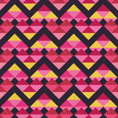 Geometrik renkli seamless modeli. Tangram. Yazdırın. Yinelenen arka plan. Kumaş tasarımı, duvar kağıdı.