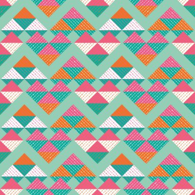 Geometrik renkli seamless modeli. Tangram. Yazdırın. Yinelenen arka plan. Kumaş tasarımı, duvar kağıdı.