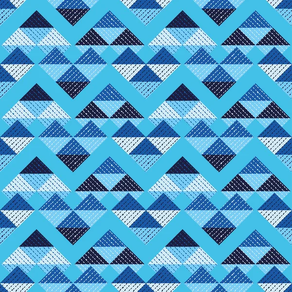 Modèle sans couture coloré géométrique. Tangram. Une empreinte. Contexte répété. Conception de tissu, papier peint . — Image vectorielle