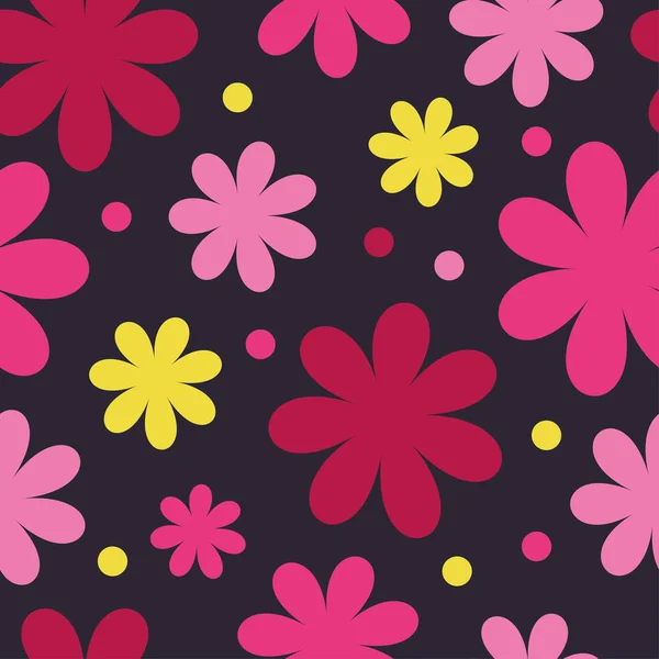 Fondo floral sin costuras. Impresión. Diseño de tela, papel pintado . — Archivo Imágenes Vectoriales