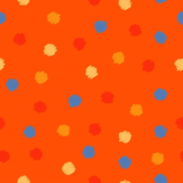 Polka dot. Vintage vektor bezešvé vzor. Tisk. Opakující se pozadí. Látky design, tapety. — Stockový vektor