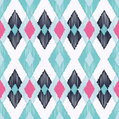 Etnik boho seamless modeli. Ikat. Yazdırın. Yinelenen arka plan. Kumaş tasarımı, duvar kağıdı.