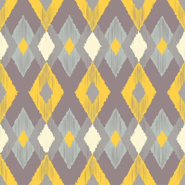 Ethnische Boho nahtlose Muster. ikat. Druck. Hintergrundinformationen wiederholen. Stoffdesign, Tapete. — Stockvektor