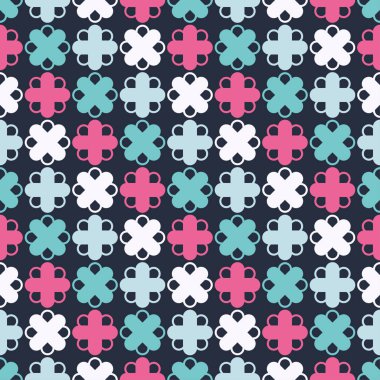 Sorunsuz vektör arka plan soyut geometrik desenli. Yazdırın. Yinelenen arka plan. Kumaş tasarımı, duvar kağıdı.