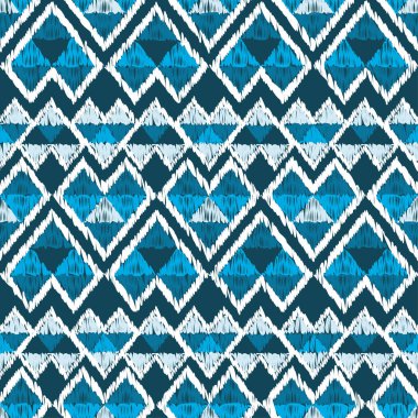 Etnik boho seamless modeli. Ikat. Yazdırın. Yinelenen arka plan. Kumaş tasarımı, duvar kağıdı.