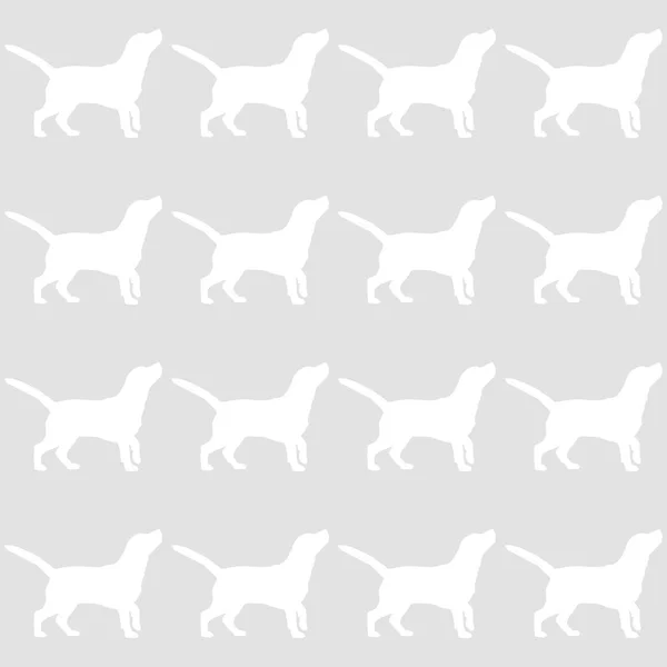 Naadloze vector achtergrond met honden. Beagle. Afdrukken. Herhalende achtergrond. Doek ontwerp, behang. — Stockvector