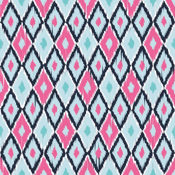 Padrão sem costura boho étnico. Ikat. Imprimir. Repetindo fundo. Design de pano, papel de parede . —  Vetores de Stock