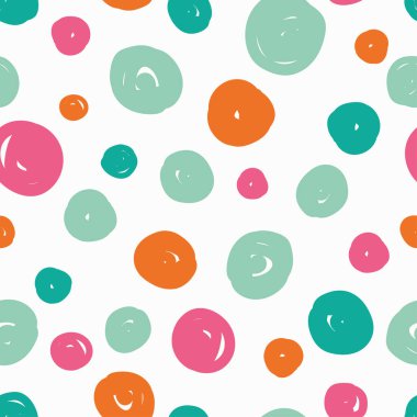 Polka dot. Vektör seamless modeli. Yazdırın. Yinelenen arka plan. Kumaş tasarımı, duvar kağıdı.
