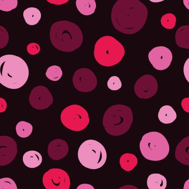 Polka dot. Vektör seamless modeli. Yazdırın. Yinelenen arka plan. Kumaş tasarımı, duvar kağıdı.