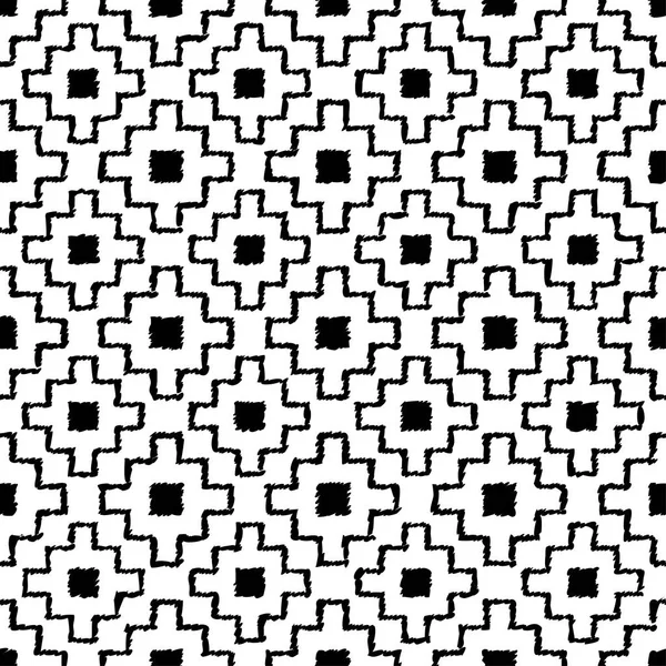 민족 boho 완벽 한 패턴입니다. Ikat입니다. 인쇄. 배경 반복. 천 디자인, 벽지. — 스톡 벡터