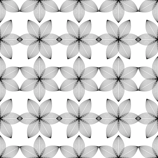 Vektor nahtlose Muster. Blumen. Druck. Hintergrundinformationen wiederholen. Stoffdesign, Tapete. — Stockvektor
