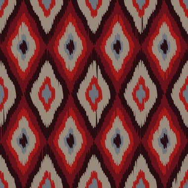 Ethnic boho seamless pattern. Ikat. Print. Repeating background. Cloth design, wallpaper. clipart