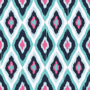 Etnik boho seamless modeli. Ikat. Yazdırın. Yinelenen arka plan. Kumaş tasarımı, duvar kağıdı.