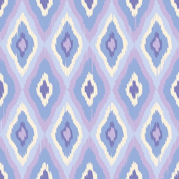 Modèle sans couture boho ethnique. Ikat. Une empreinte. Contexte répété. Conception de tissu, papier peint . — Image vectorielle