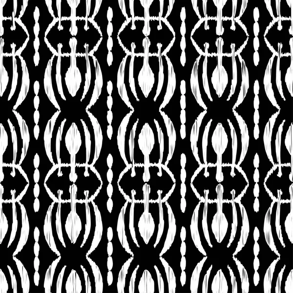Ethnic boho seamless pattern. Ikat. Print. Repeating background. Cloth design, wallpaper. — Stock Vector