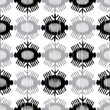 Etnik boho seamless modeli. Ikat. Yazdırın. Yinelenen arka plan. Kumaş tasarımı, duvar kağıdı.