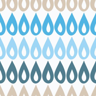 Dikişsiz desen yağmur damlaları. Vektör çizim. Yazdırın. Yinelenen arka plan. Kumaş tasarımı, duvar kağıdı.