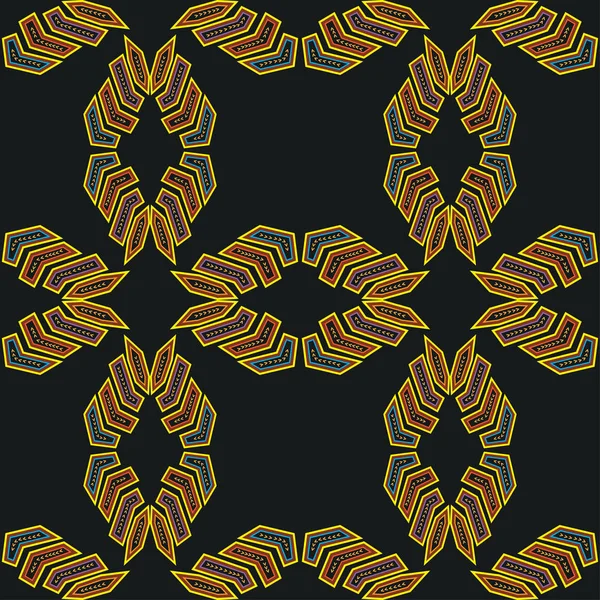 Padrão sem costura boho étnico. Molas. Imprimir. Repetindo fundo. Design de pano, papel de parede . —  Vetores de Stock