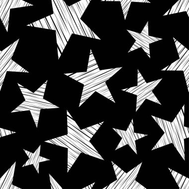 Sorunsuz vektör arka plan dekoratif yıldız ile. Yazdırın. Kumaş tasarımı, duvar kağıdı.