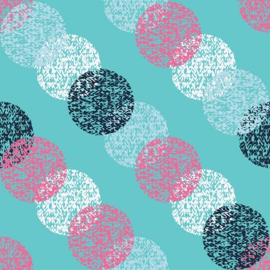 Şirin seamless modeli. Polka dot. Örgü. Vektör seamless modeli. Yazdırın. Yinelenen arka plan. Kumaş tasarımı, duvar kağıdı.