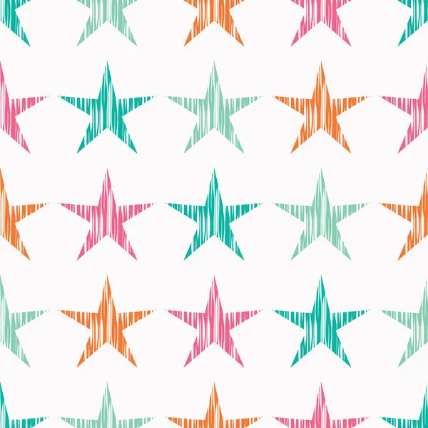 Seamless vector background with decorative stars. — Stock Vector