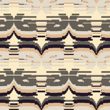 Seamless vector background with abstract geometric pattern. Abstract digital glitch graphic. clipart