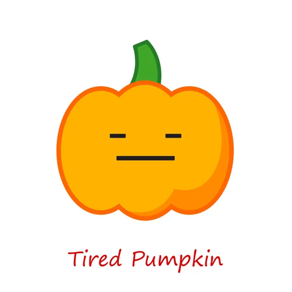 Banner Pumpkin Emotions. Vector illustration. — Stock Vector