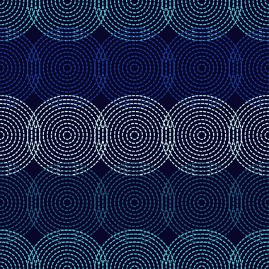Vector seamless pattern with dotted circles. clipart